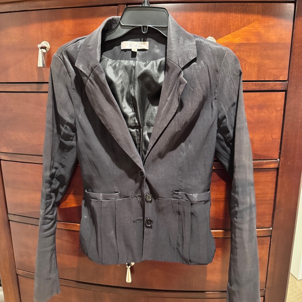 Women's Black Tailored Blazer Jacket by